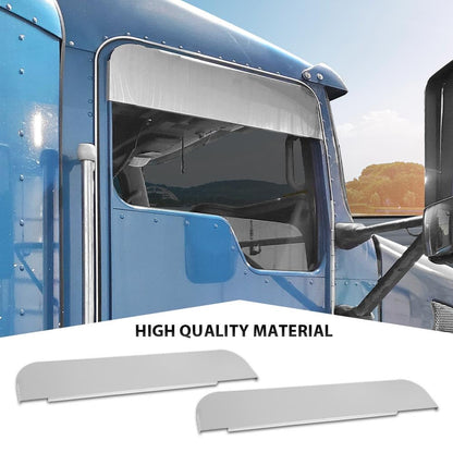 G-PLUS Chop Top Door Trim Stainless Steel 5" Drop Polished Fits Kenworth T600, T660, T800 & W900 Trucks/Fit Daylight & Non-Daylight Doors