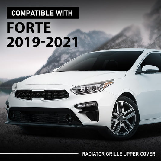 G-PLUS Radiator Grille Upper Cover, Compatible with Kia Forte 2019-2023, 86370M6000, 86370M7000