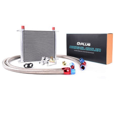 G-PLUS Oil Cooler Kit 30 Row AN10 Universal Engine Transmission With Filter Adapter