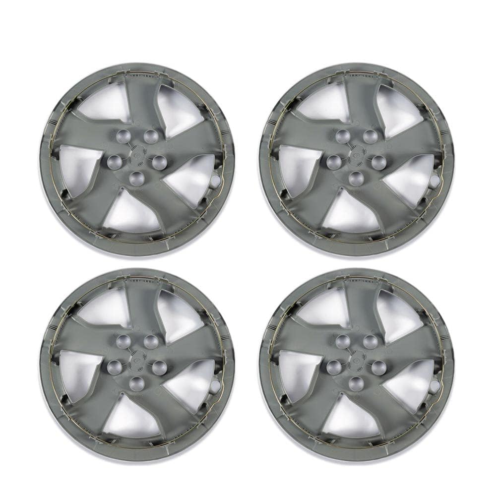 G-PLUS 4PCS Hubcap Wheel Cover Compatible with Toyota Prius 2010 2011 15´´ 38cm Auto Tire Replacement Exterior Cap 42602-47110 (Silver)