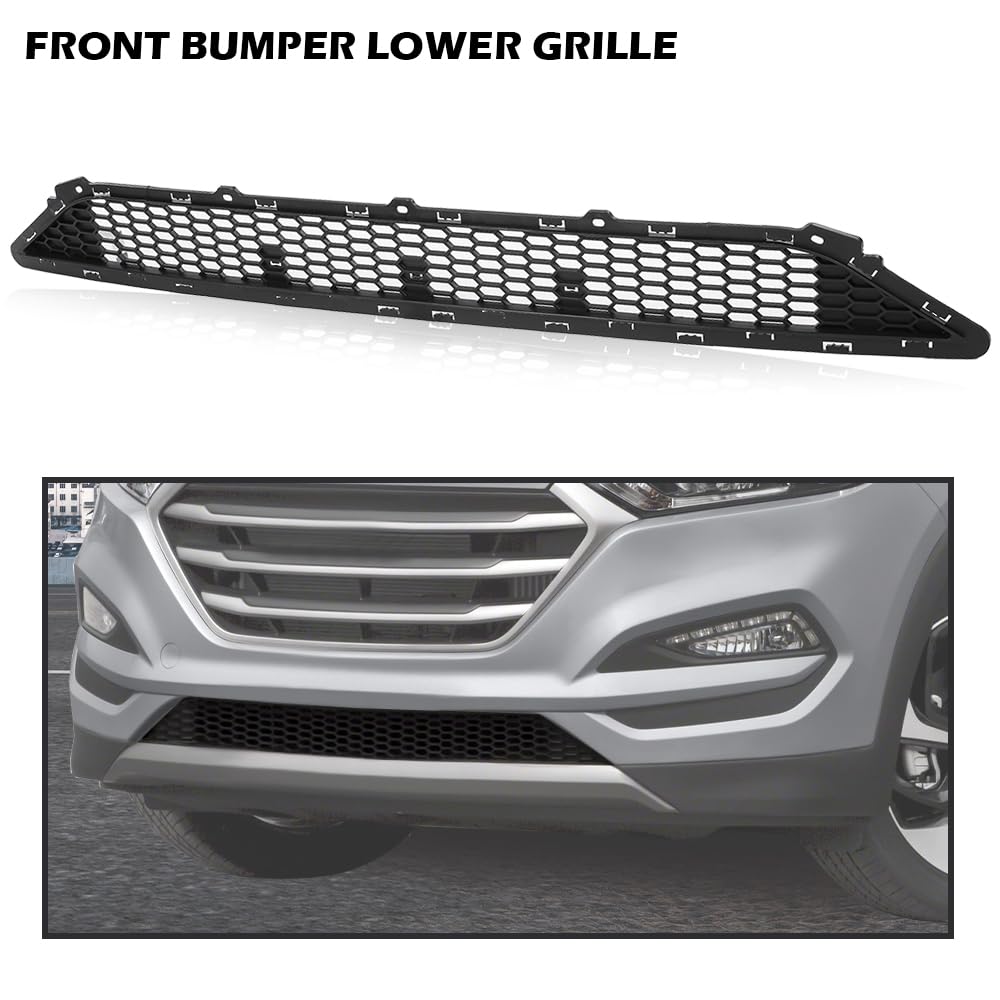 G-PLUS Front Bumper Lower Grille Compatible with Hyundai Tucson SE/ECO/Sport 2016 2017 2018 86561D3000 HY1036130