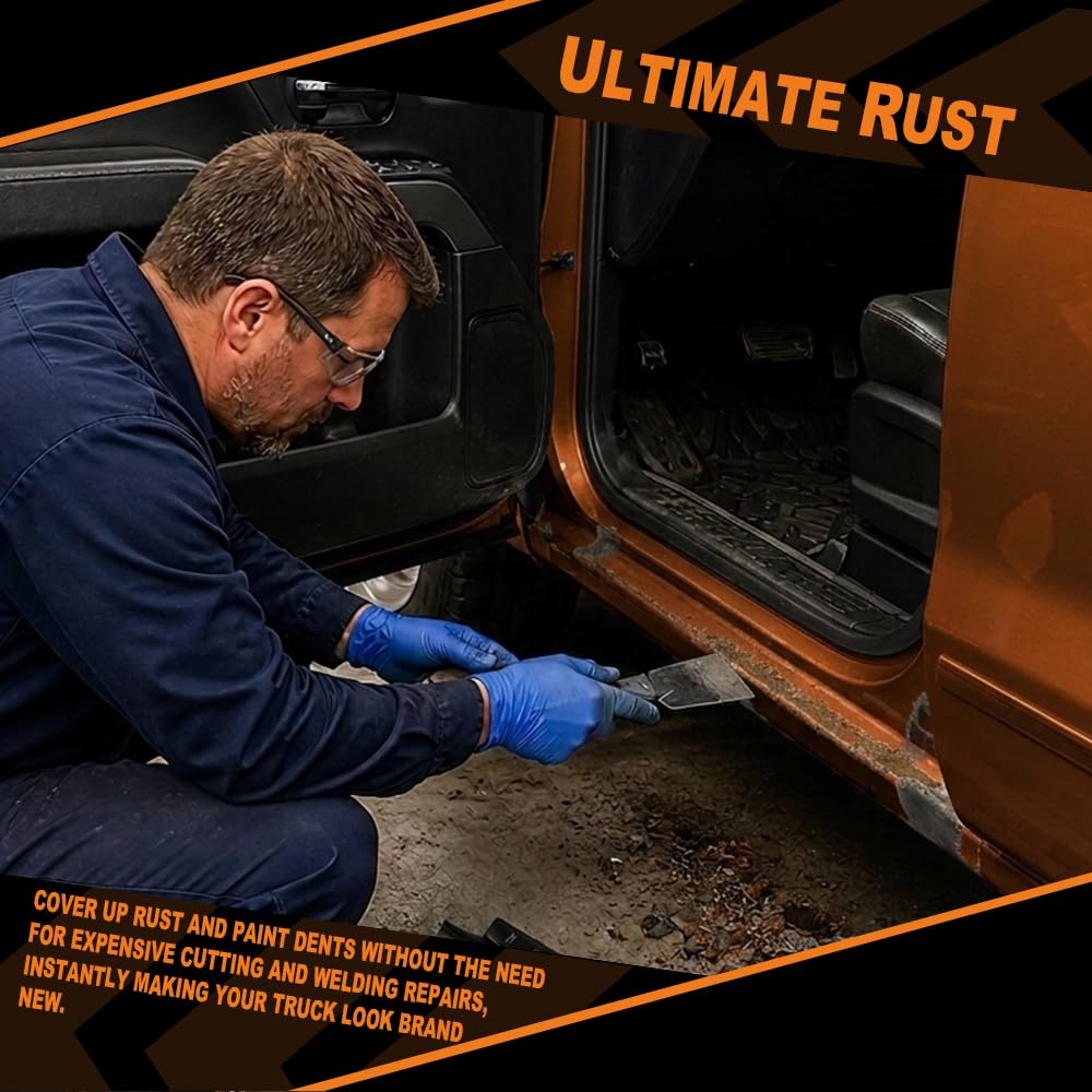 G-PLUS Rocker Panel Covers Compatible with Chevy Silverado 1500 Extended Cab 2014-2018 Black