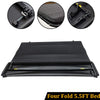 G-PLUS 5.5ft Soft Lock Four-Fold Truck Bed Tonneau Cover Compatible with 2015-2022 Ford F150 Extra Short Bed 5´5"