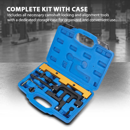 G-PLUS Camshaft Timing Tool Kit Compatible with BMW 318I 320I 316I E87 E46 E60 E90 E85 N42 N46 N46T 45 Steel Black