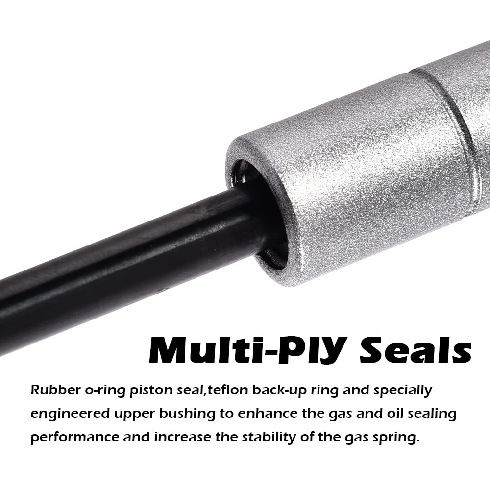 G-PLUS Racing Hood Lift Strut Damper Shock Set- Complete Kit Silvery Compatible with Ford Mustang 15-21