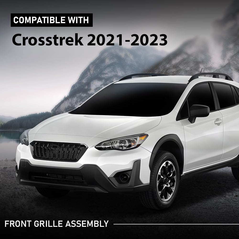 G-PLUS Front Grille Assembly Compatible with Subaru Crosstrek 2021-2023 J1010FL320