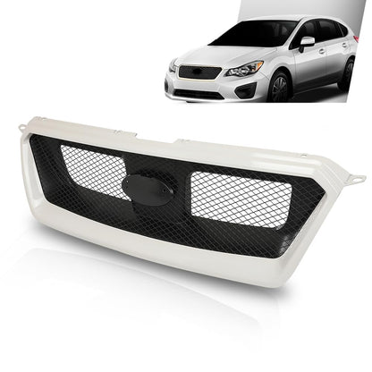 G-PLUS Mesh Grill Compatible with Suabru Impreza 2012-2014, Fit Subaru Impreza WRX/WRX STi 2012-2014, Fit Subaru XV Crosstrek 2013-2014 J1010FJ000 Front Bumper Mesh Grille Assembly