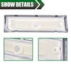 G-PLUS Front Side Marker Lights Assembly Compatible With 1981-1991 Chevy Blazer/GMC Jimmy C/K R Pickup,Side Chrome Bezel Marker Lamps Pair (Clear Lens)