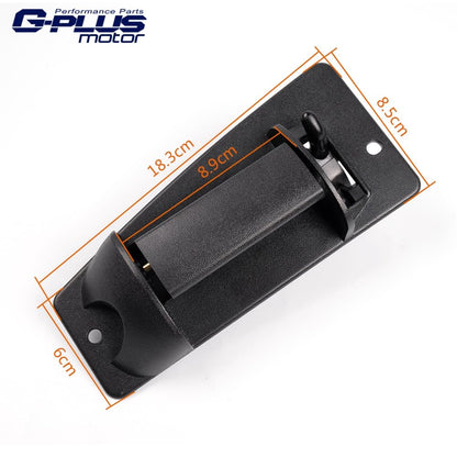 G-PLUS Extended Cab Door Handle Rear Left Driver Side Compatible with Chevy Silverado GMC Sierra 1500 2500 3500 1999-2007 Only for Extended Cab Pickup GM1520115 15758172