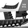 G-PLUS Front Bumper Side Trim Molding w/o Sensor Hole Pair Compatible with Toyota Camry SE 2025 TO1039285, 52712AQ020 Glossy Black