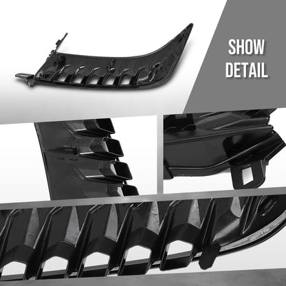 G-PLUS Front Bumper Side Trim Molding w/o Sensor Hole Pair Compatible with Toyota Camry SE 2025 TO1039285, 52712AQ020 Glossy Black