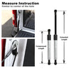 【Multi-Colored】 G-PLUS Truck Tailgate Assist Shock Struts Bar Lift Support Compatible with 2008-2017 Chevy Silverado 1500 2500HD 3500HD,GMC Sierra Gas Spring Struts Matt White