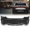 G-PLUS Rear Bumper Cover Fascia Compatible with Dodge Charger 2015-2023,Fit SRT R/T Scat Pack Daytona & Hellcat Models,With Side Vent Style Only,Fit Use Without Park Assist Only 187-01671B