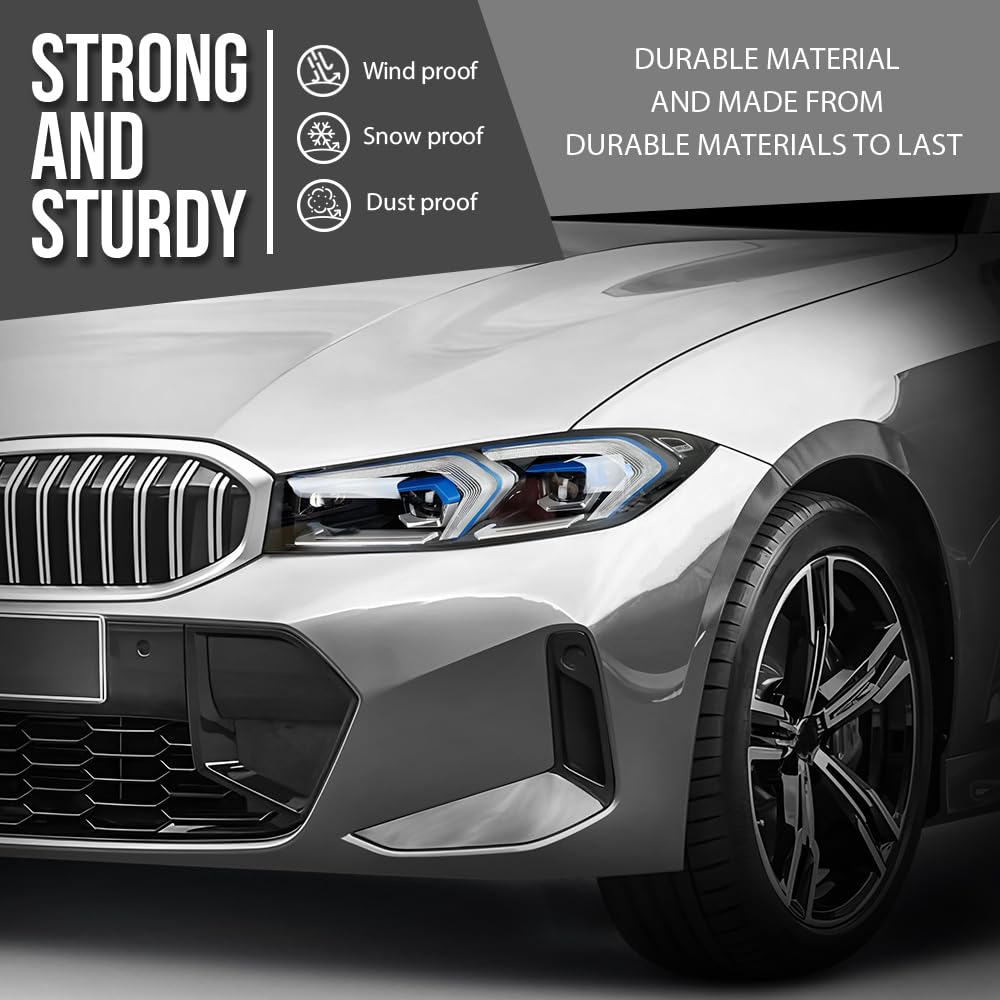 G-PLUS Headlight Lens Cover+Sealant Glue Compatible with BMW 3 Series G20 G21 2023-2024 Left & Right Pair Front Headlamp Lens Cover Clear