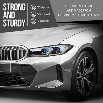 G-PLUS Headlight Lens Cover+Sealant Glue Compatible with BMW 3 Series G20 G21 2023-2024 Left & Right Pair Front Headlamp Lens Cover Clear