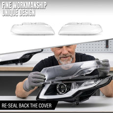 G-PLUS Headlight Lens Cover for BMW 5 Series E39 2000-2003 Pair Clear Product Details