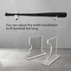 G-PLUS Baseball Bat Wall Mount for Horizontal Display, Alternative to Display Case, Clear Acrylic Mount Hanger Rack