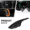 G-PLUS LED Projector DRL Headlights Fit Hyundai Elantra 2014 2015 2016 Left & Right Headlamps Assembly, Clear Lens Black Housing Amber Reflector, faros delanteros