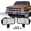 G-PLUS Front Turn Signal Light Assembly Compatible with 1981-1982 Chevy Suburban Fit Chevy Blazer PU Fit GMC Jimmy Suburban PU Driver Left Passenger Right Side Clear Lens Turning Signal Lights