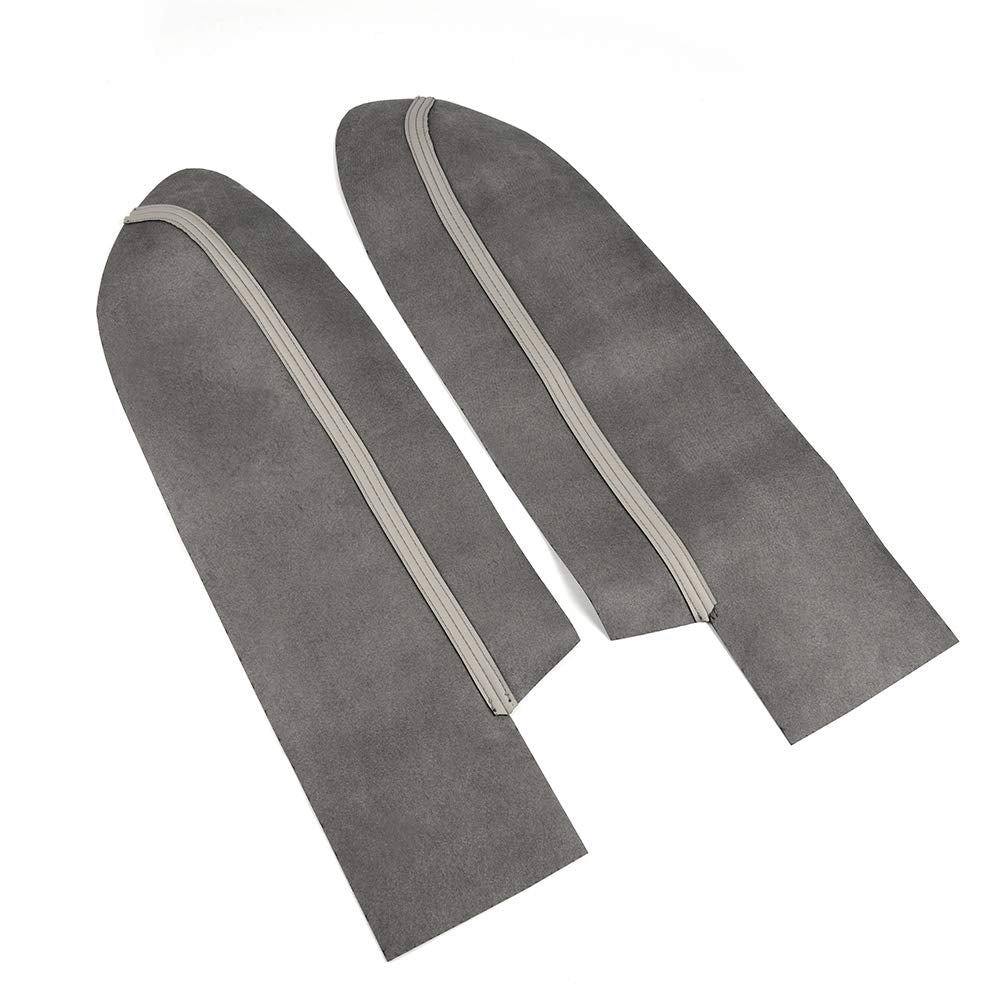 G-PLUS Leather Front Door Panels Armrest Cover Compatible with Honda CR-V CRV 2007-2012 Gray 2pcs