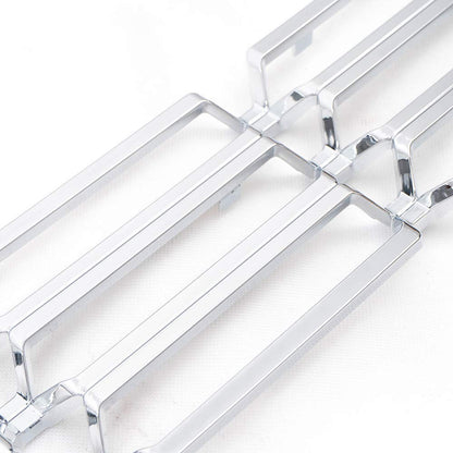 G-PLUS Grille Insert Chrome Snap On Front Lower Compatible With Chevy Silverado 1500 2016-2018 Chrome Inserts Grille