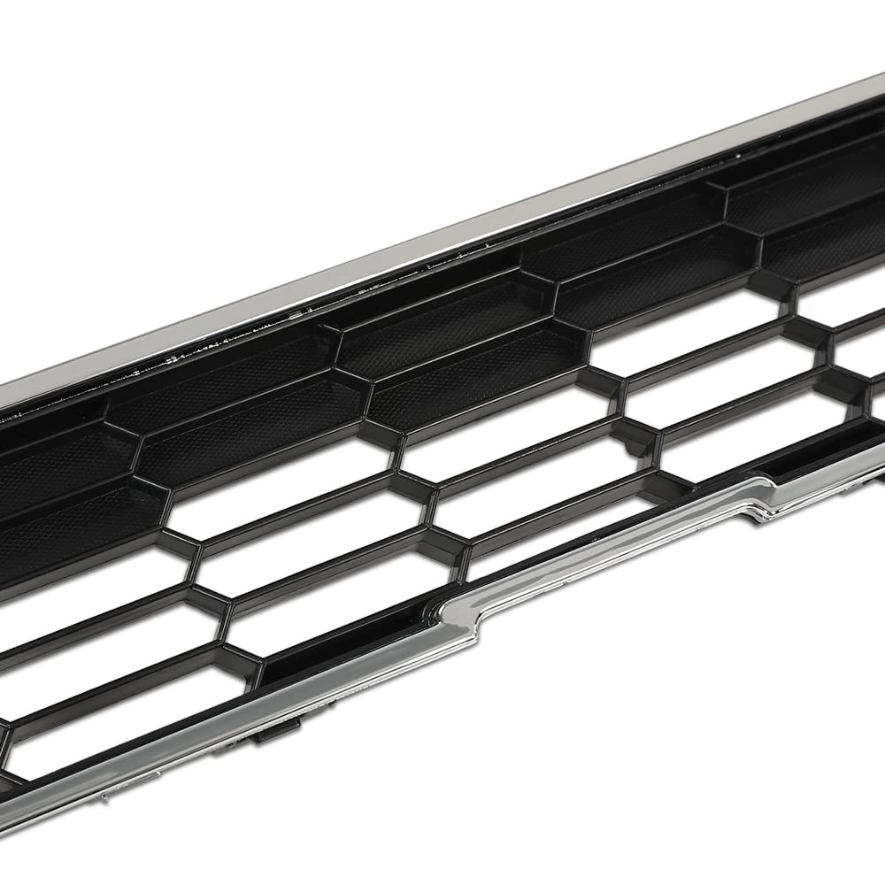 G-PLUS Front Upper Bumper Grille Grill Chrome Compatible with 2012-2016 Chevy Sonic 95215846 Bumper Grille Trim