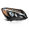 G-PLUS LED Headlight Right Side Compatible with Benz C-Class C300 W205 2015 2016 2017 2018 205906780364, MB2503227 Black