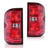 G-PLUS Tail Lights Assembly w/Wiring Harness Fit Chevy Silverado 2500 HD 3500 HD/GMC Sierra 3500 HD 2016 2017 2018 2019 Left & Right Rear Brake Lamps, 23295939 23295938, Red Lens