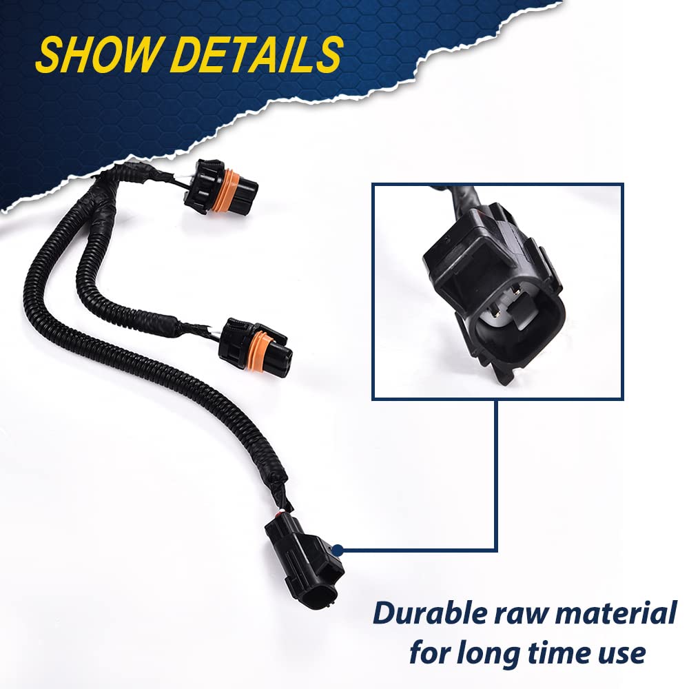 G-PLUS Fog Light Wiring Harness Compatible with 2002-2008 Dodge Ram 1500 2500 3500 Truck Driver & Passenger Side