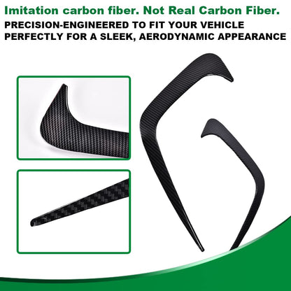G-PLUS Rear Bumper Spoiler Air Vent Trim Cover Replacement for 2019-2021Bmw 3 Series G20 (Carbon Black)