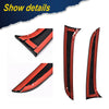 G-PLUS Rear Window Spoiler Side Wing Trim Cover Compatible with 2012-2018 BMW 3 Series Wagon F31 (Matte Black)