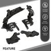 G-PLUS Headlight Mount Bracket Support + Base Plate 4PCS Kit Compatible with Audi A4 / S4 B8 2008-2012 ,Compatible with Audi A4 Allroad 2010-2012