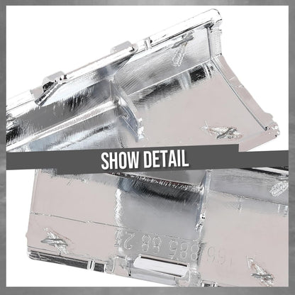 G-PLUS Rear Bumper Tow Hook Cover Compatible with Benz W166 ML Class 2012-2015 (With AMG package, Without ML63 AMG) Fit Benz ML250 ML400 2015 1668851423 Silver