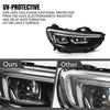 G-PLUS LED Right Side Headlight Assembly Front Headlamp without Bulb Compatible with Buick Regal 2018-2020 39050377 Clear Lens Black Housing Amber Reflector
