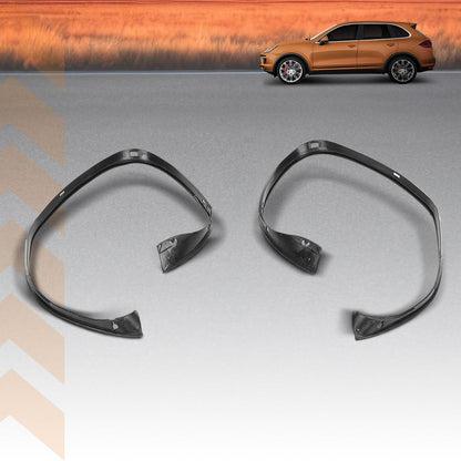 G-PLUS Rubber Sealing Trim Headlamp Decorative Strip Compatible with Porsche Cayenne 2011-2014 Black