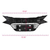 Front Bumper Upper Grilles Grill Compatible for Honda HRV HR-V 2016-2018 Chrome Black Factory Style
