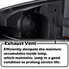 G-PLUS Headlights Assembly Fit Chevy Monte Carlo 2006 2007/Chevy Impala 2006-2013/Chevy Impala Limited 2014 2015 2016 Headlamps W/o Bulbs Smoky Lens Chrome Housing Amber Reflector,faros delanteros