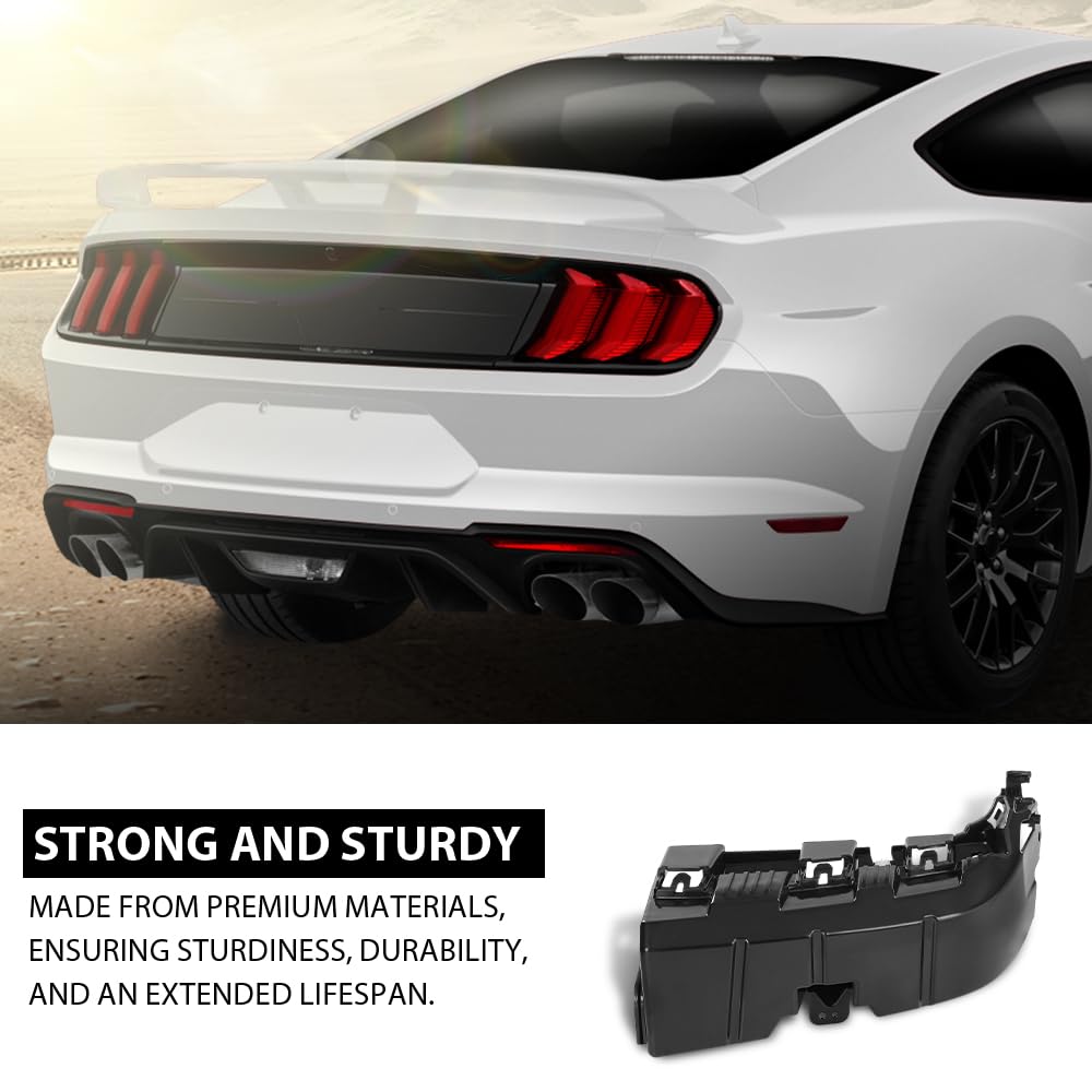 G-PLUS Bumper End Support Right Compatible with Ford Mustang 2018-2023 JR3Z17C947A, JR3Z-17C947-A Black