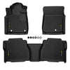 G-PLUS TPE Cargo Liners,Compatible with 2007-2011 Toyota Tundra Double/CrewMax Cab Pickup,All Weather Full Cover Protection Floor Liner Front & 2nd Row 3PCS