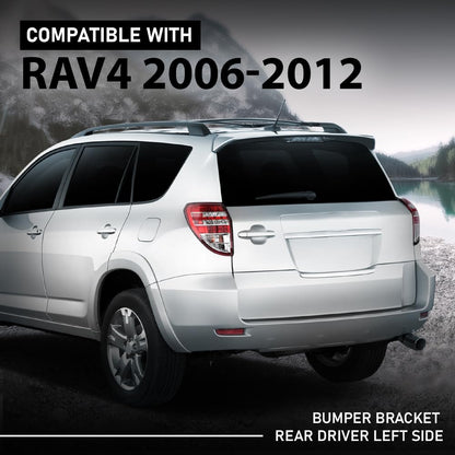 G-PLUS Bumper Bracket Rear Driver Side Compatible with Toyota RAV4 (submodel: Base, Limited, Sport) 2006-2012 521560R010, TO1142107