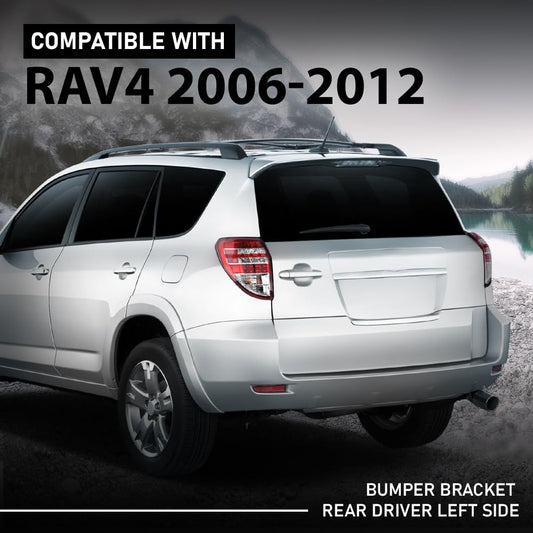 G-PLUS Bumper Bracket Rear Driver Side Compatible with Toyota RAV4 (submodel: Base, Limited, Sport) 2006-2012 521560R010, TO1142107