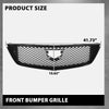 G-PLUS Front Bumper Hood Grille Grill Mesh Compatible with Cadillac CT5 2020-2024 84517549, 84613162, 84934970 Gloss Black