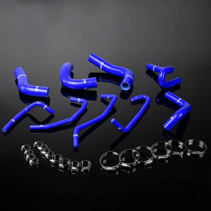 G-PLUS Silicone Radiator Hose Kit w/Clamps Compatible with Mazda MX5 MX-5 Miata 1.8L 1994-1997 (Blue 9 PCS)