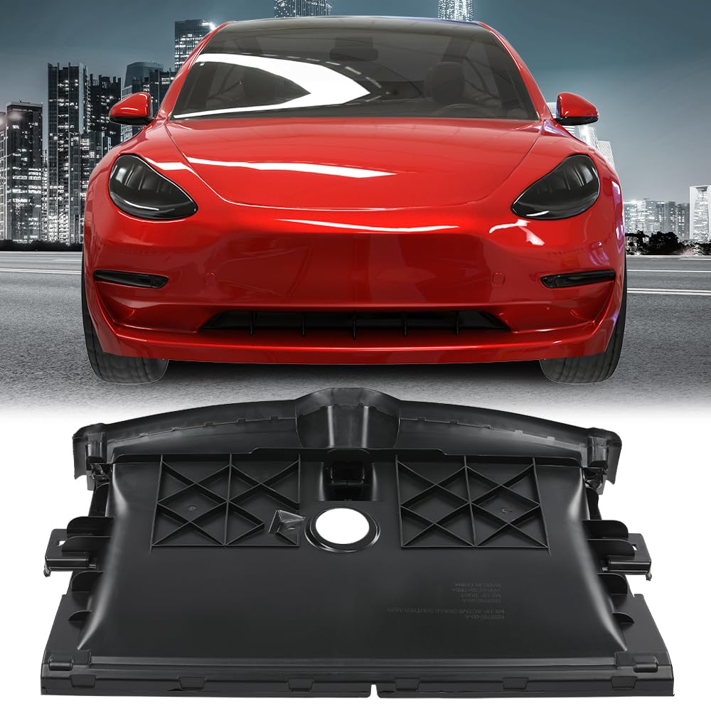 G-PLUS Cooling Radiator Active Grille Shutter Assembly without Controller/Motor/Actuator Compatible with Tesla Model 3 2017 2018 2019 2020 2021 1559787-00-A