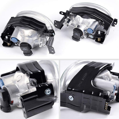 G-PLUS Clear Plastic Lens Bumper Driving Fog Lights Compatible With 2013-2015 Honda Civic Sedan 4-Door Lights Assembly With H11 12V 55W Halogen Bulbs + Wiring Kit & Swith