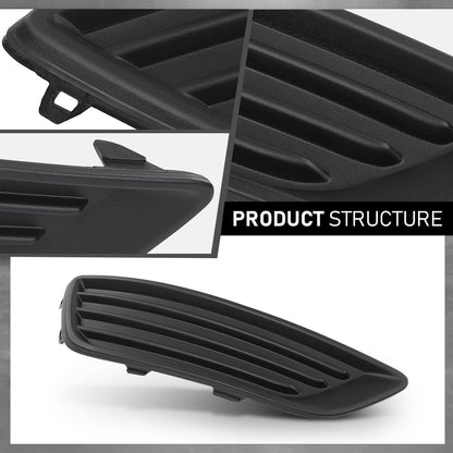 G-PLUS Front Right Fog Light Cover, Compatible with Ford Focus S 2015-2017/ Focus SE 2018, Passenger Side, F1EZ17B814A, FO1039150