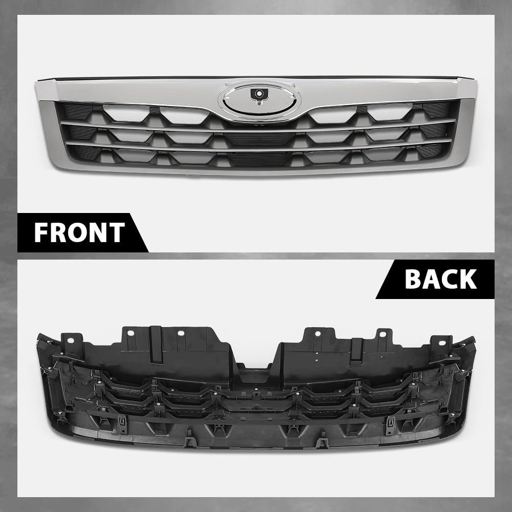 G-PLUS Front Bumper Upper Grille Grill Compatible with Subaru Forester 2011-2013 91121SC040