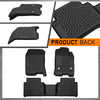 G-PLUS Floor Mats 1st & 2nd Row,Compatible with Chevy Colorado Crew Cab/GMC Canyon Crew Cab 2023 2024 2025,TPE All Weather Protection Anti-Slip Floor Liners Accessories