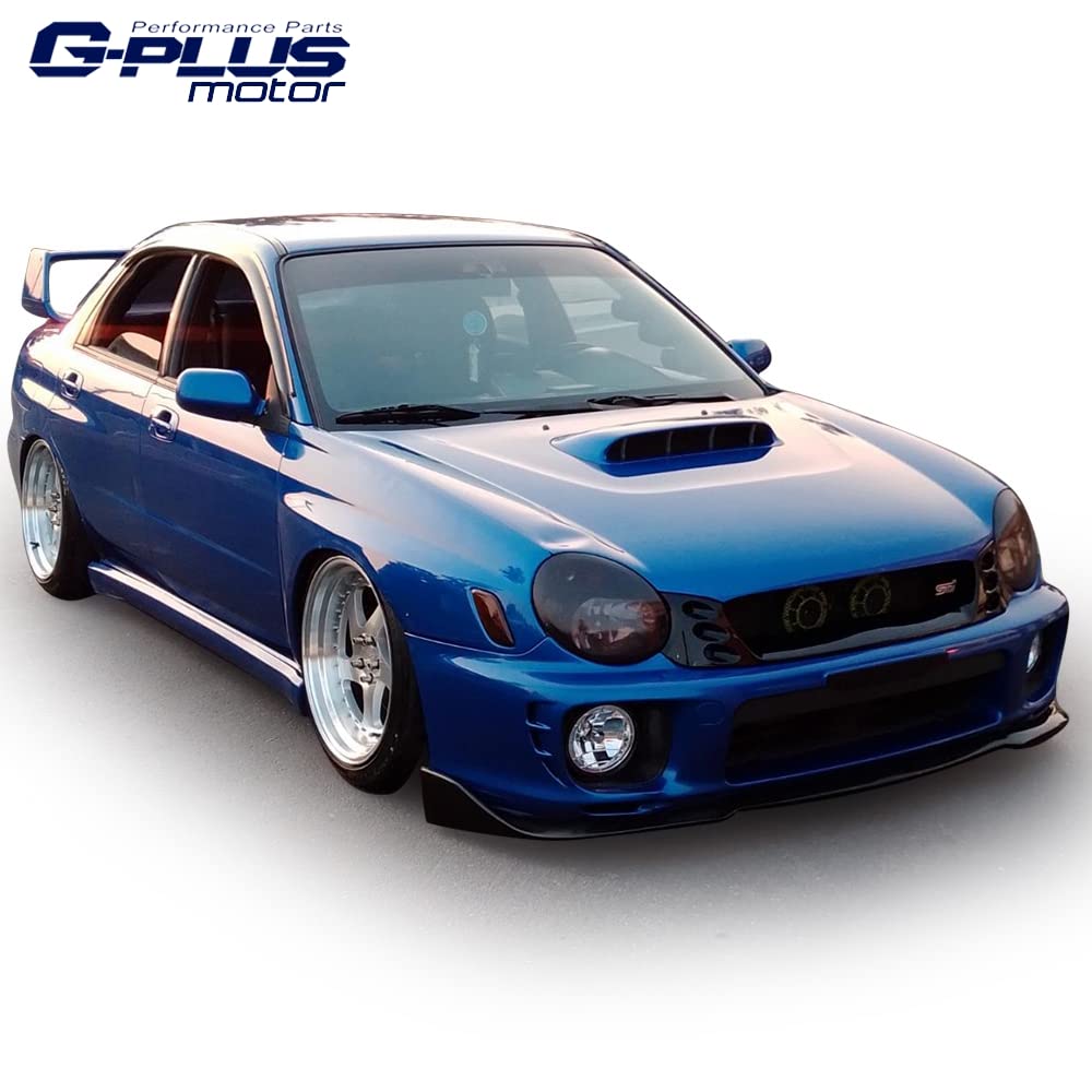G-PLUS Polyurethane Winglet Aero Front Bumper Lip Splitter Diffuser Compatible with Impreza WRX Sti 2006-2007