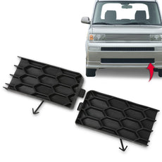 G-PLUS 2PCS Fog Light Cover for Scion XB 2004-2006 Textured Black Front View
